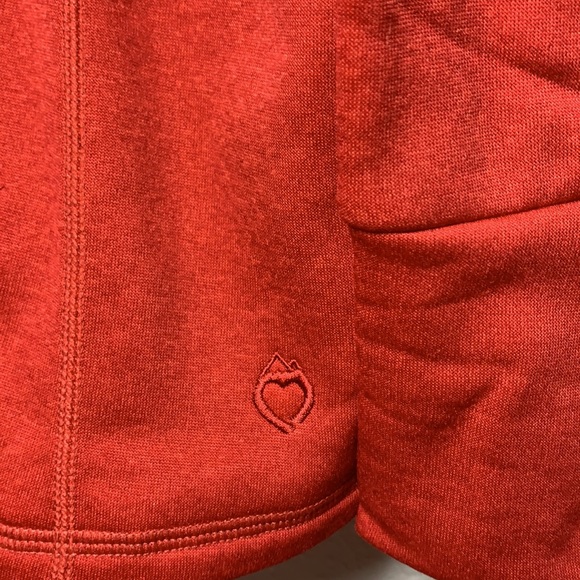 Mountain Mama Christmas red sweatshirt Sz XXL funnel neck fleece lined pullover - Picture 6 of 11